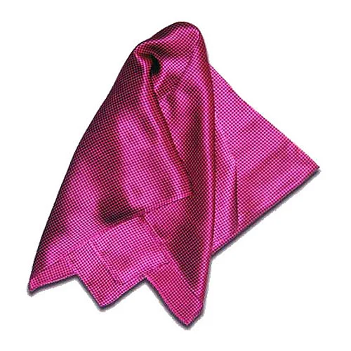 Pink Carlton Silk Scarf - 21"x21" 1