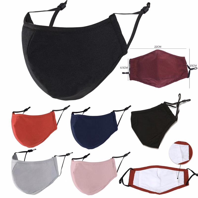 Cotton Face Mask With Pocket
