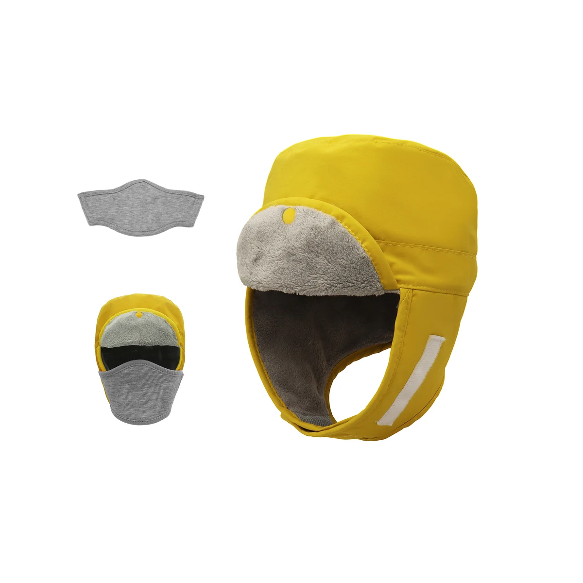 Waterproof Trapper Cap With Detachable Face Cover 1