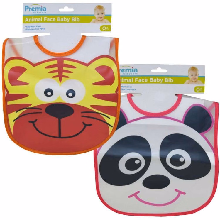 Premia Peva Baby Animal Face Bibs