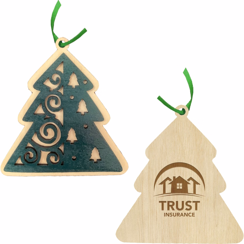 Layered Tree Wood Ornament: Tree
