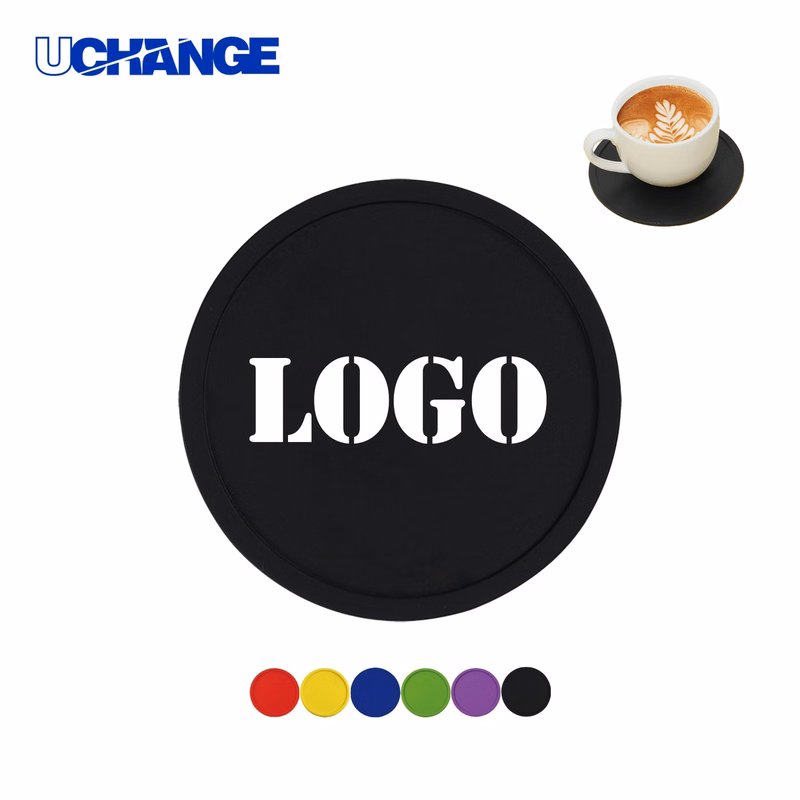 Custom Round Silicone Coaster Mat