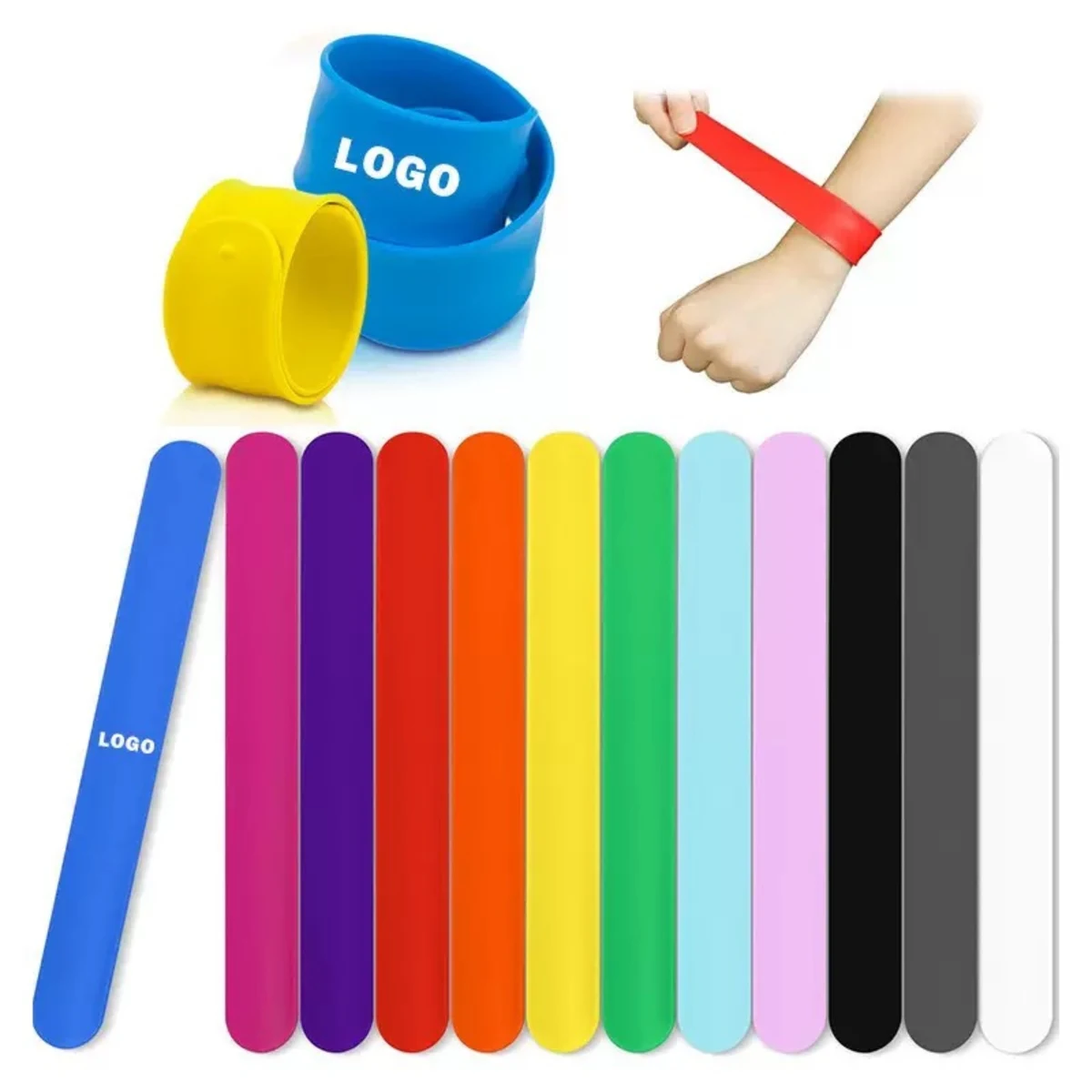 Custom Silicone Slap Bracelets 1