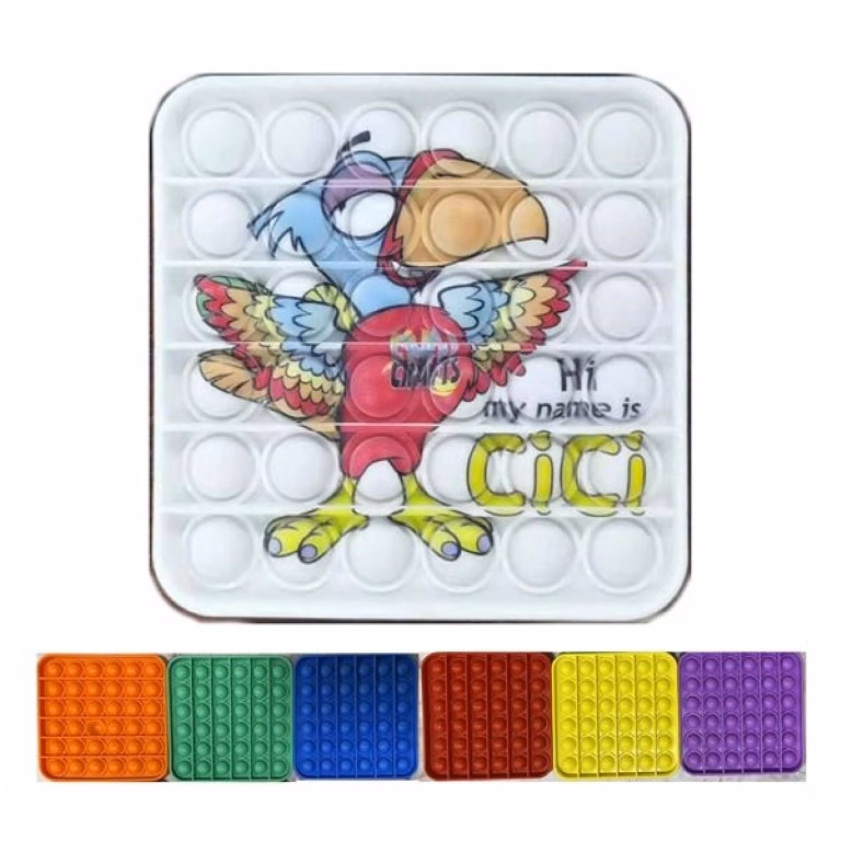 Full Color Printing Square Reliever Fidget Toy