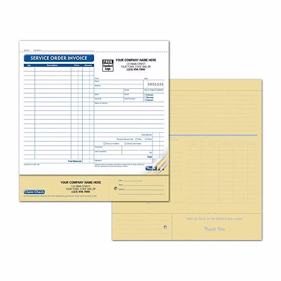 Service Orders, Large, with ID Tag