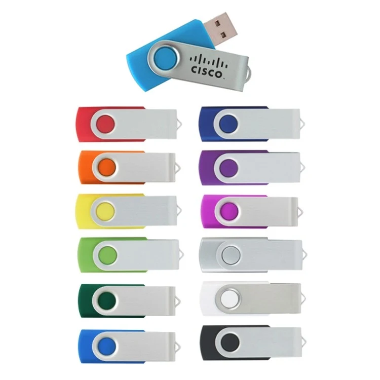 16GB Swing USB Flash Drive w/Metal Swivel Cover 1