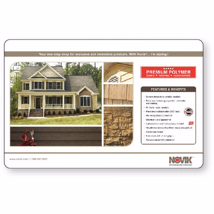 1/8" Counter Mats 11" x 17" Clear Vinyl Top, Rubber Back, Full Colour