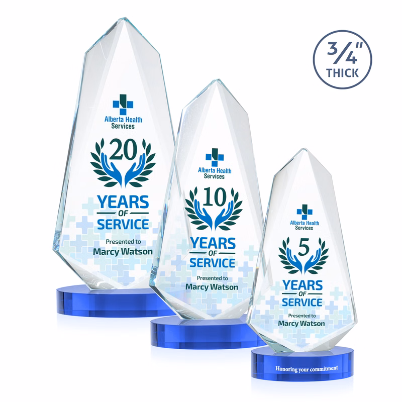 Sheridan VividPrint™ Award on Alberton Base - Sky Blue