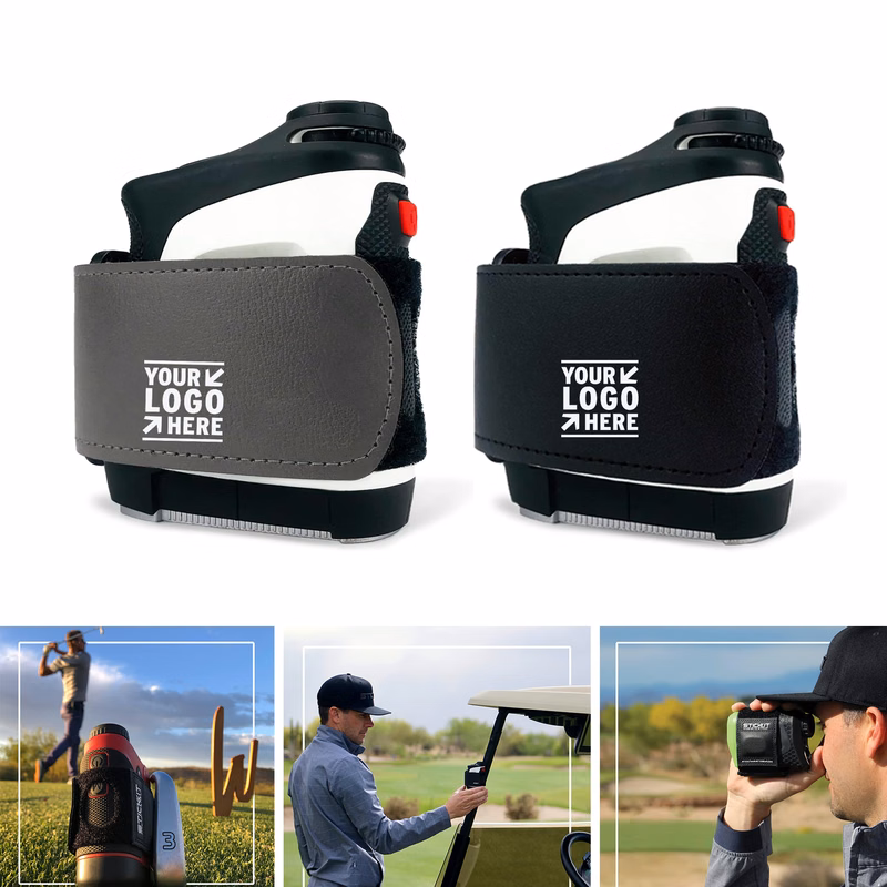 Adjustable Size Strong Magnet Securely Hold to Golf Cart Club Magnetic Rangefinder Strap