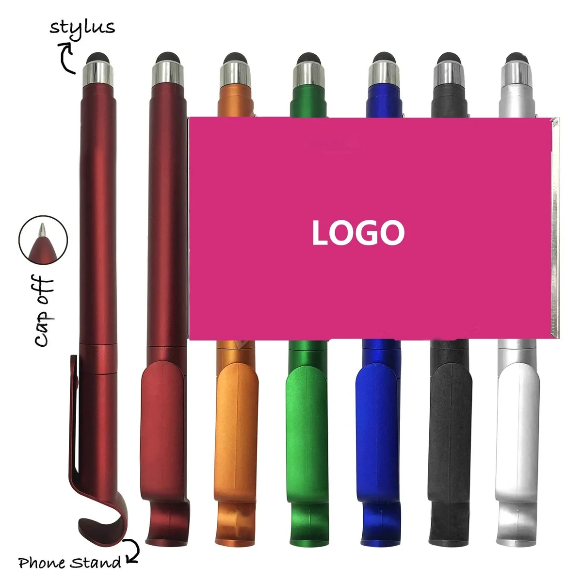 Banner Promotional Message Pen with Phone Stand 1