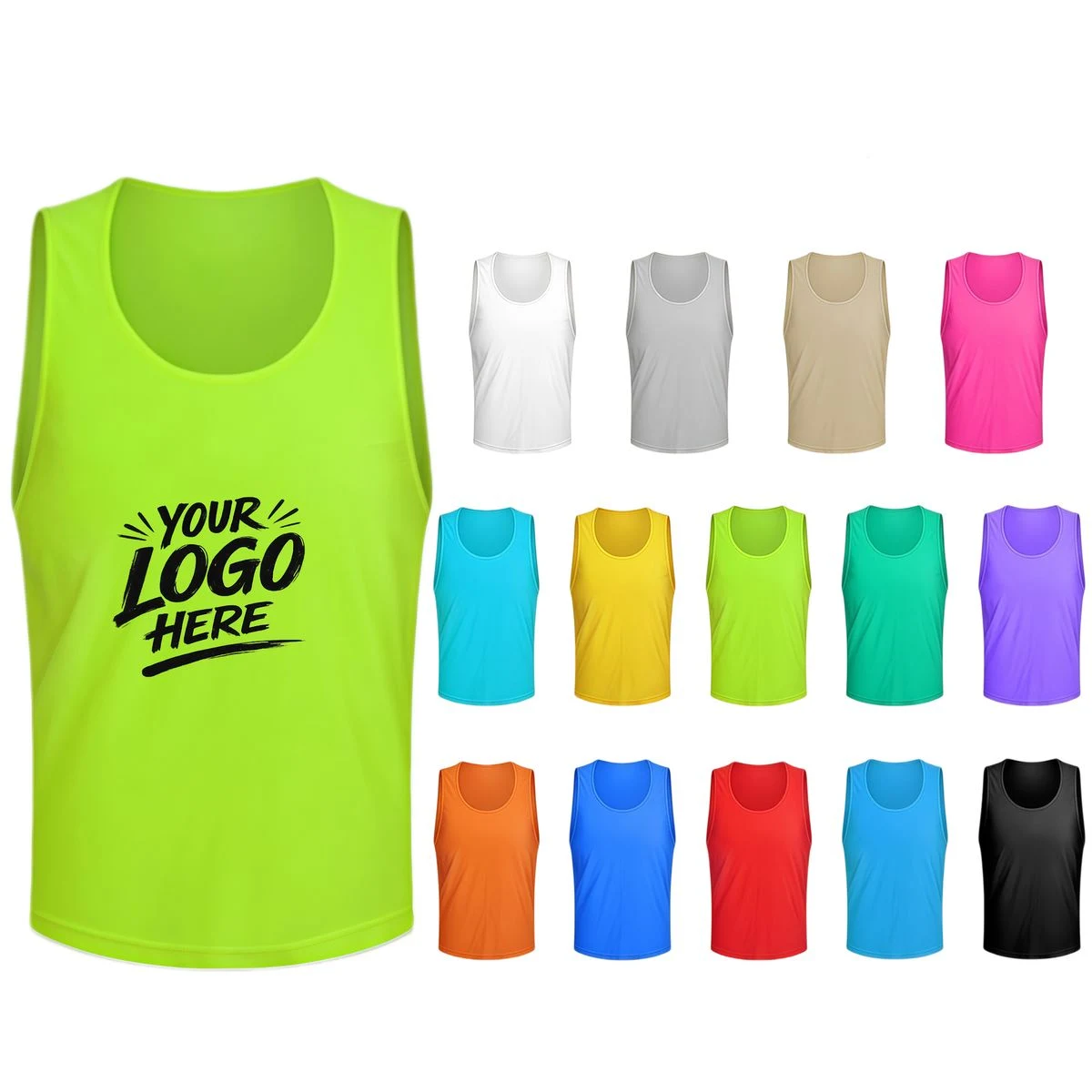 Mesh Scrimmage Vest Training Pinnie For Team Practice Sports 1