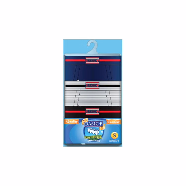 Boys' Briefs - Assorted Colors 3-Packs Medium