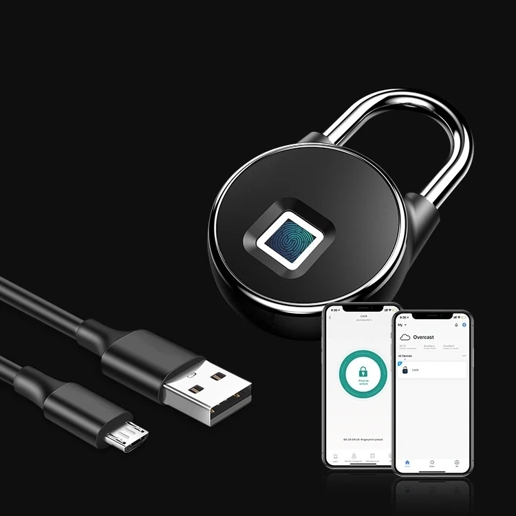 Fingerprint Padlock Smart Keyless Bluetooth Lock APP 1