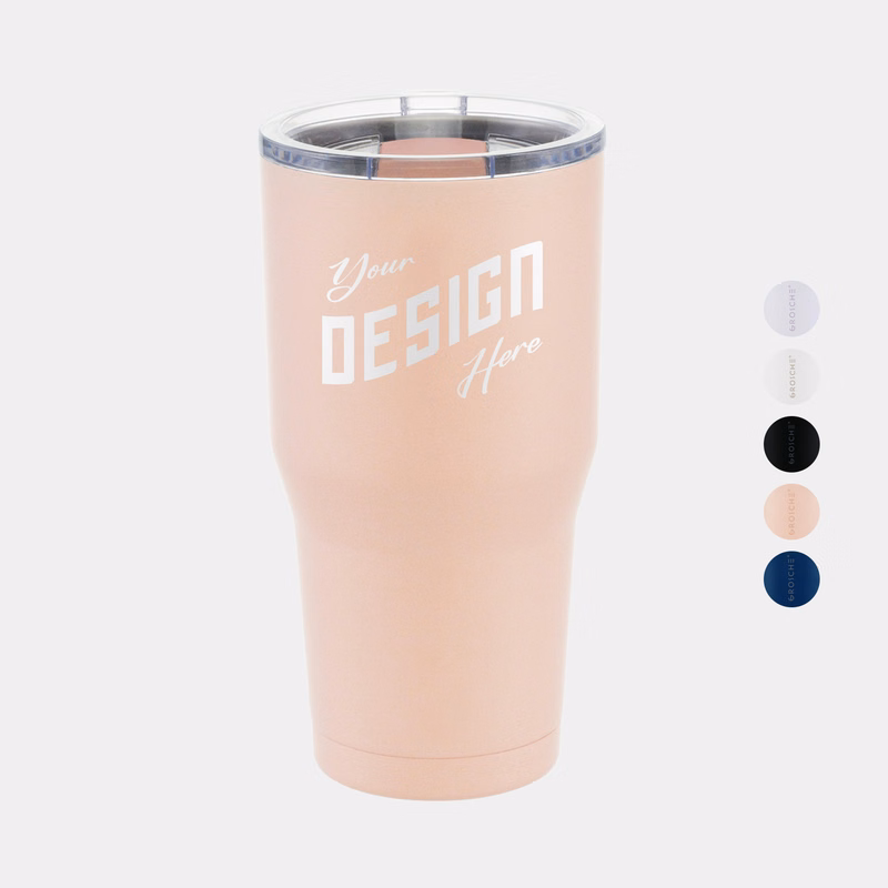 20 oz. GROSCHE® YUKON Insulated Tumbler with Clear Lid