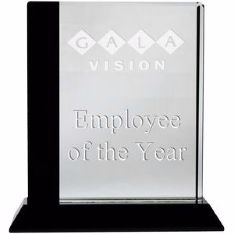Back Fused Optical Rectangle Award (8")