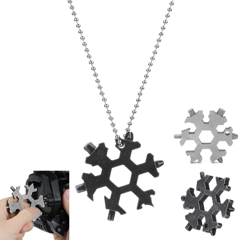 19 in 1 Snowflake Shaped Multi-tools 1