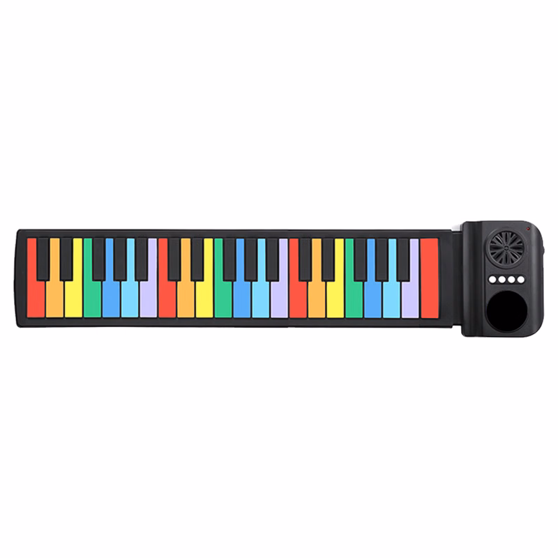 37 Keys Rainbow Color Roll Up Piano