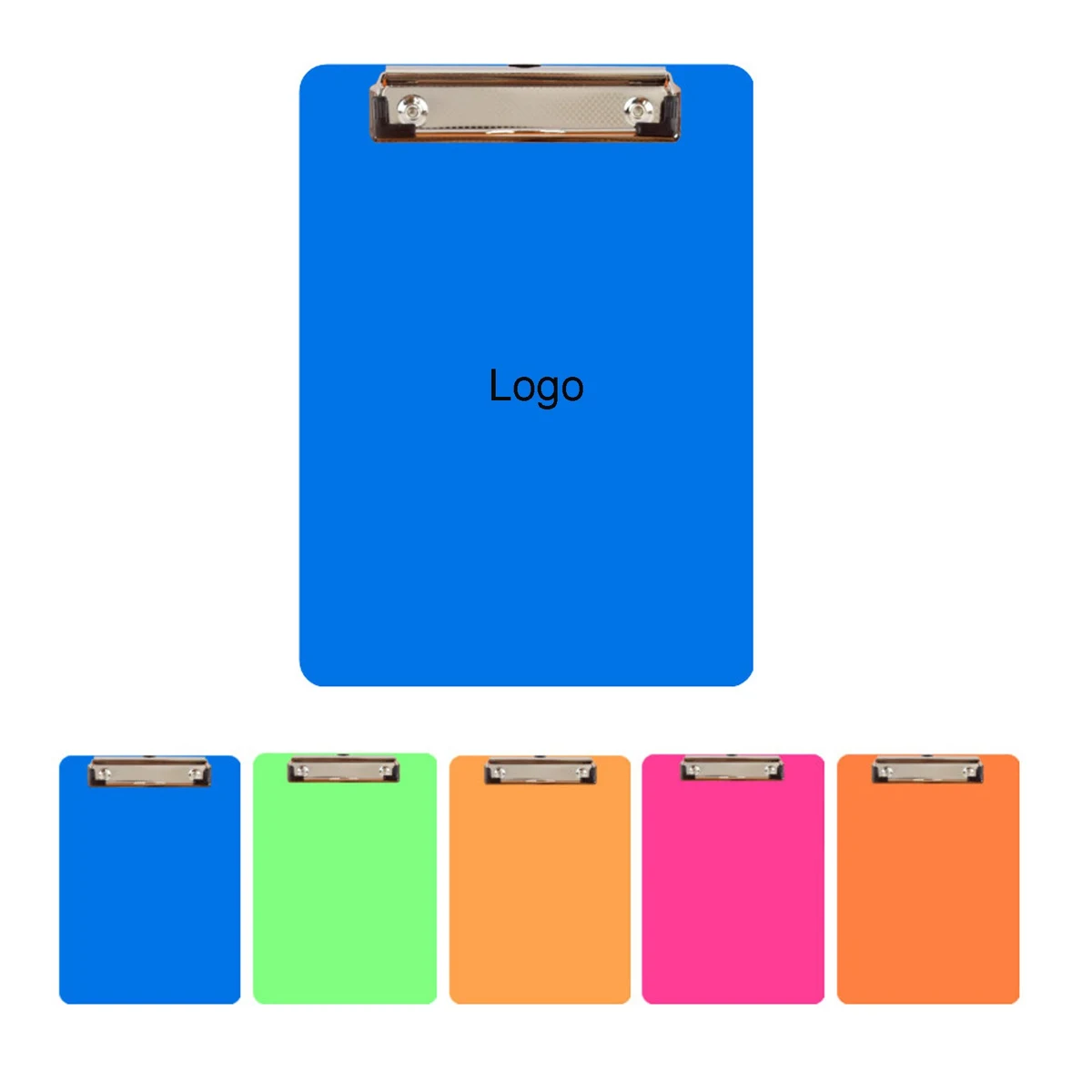 Memo Size Plastic Clipboard with Metal Clip 1