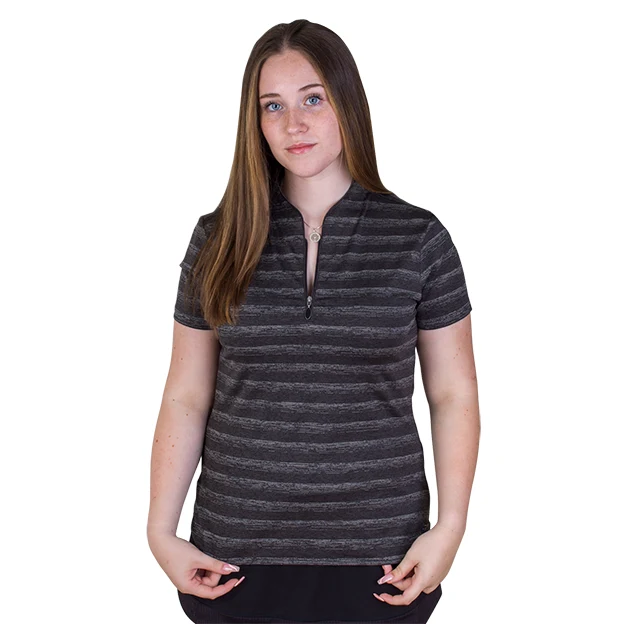 Women's Greg Norman LAB Stripe Polo 1