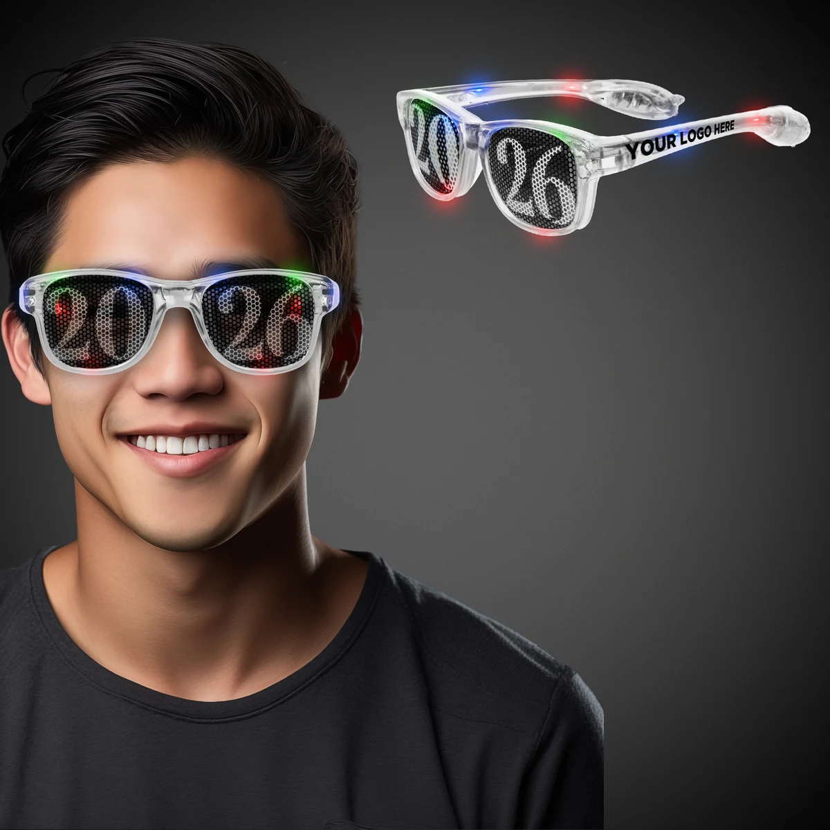 LED 2026 Retro Sunglasses(Imprinted Arms) 1