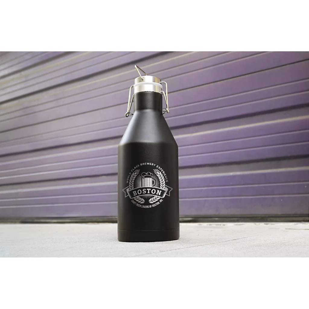 64 oz Vacuum Insulated Metal Growler, custom water bottle with logo imprint 1