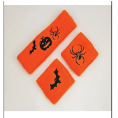 Sports Headband and Wristband Set with Custom Embroidery 1