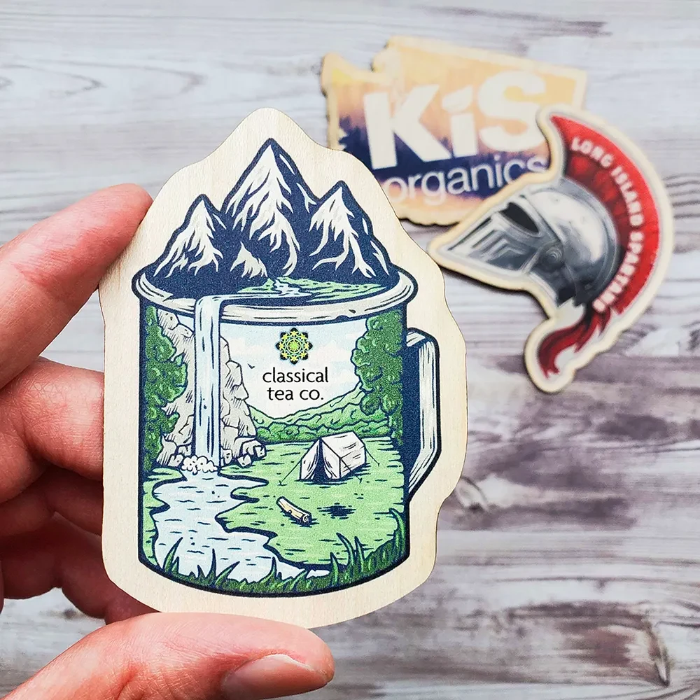 Ultra Vivid Maple Wood Stickers 1