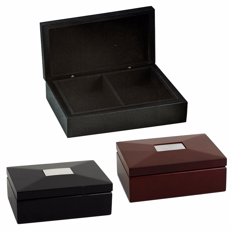 Deluxe Mahagany Jewelry Box w/Divider