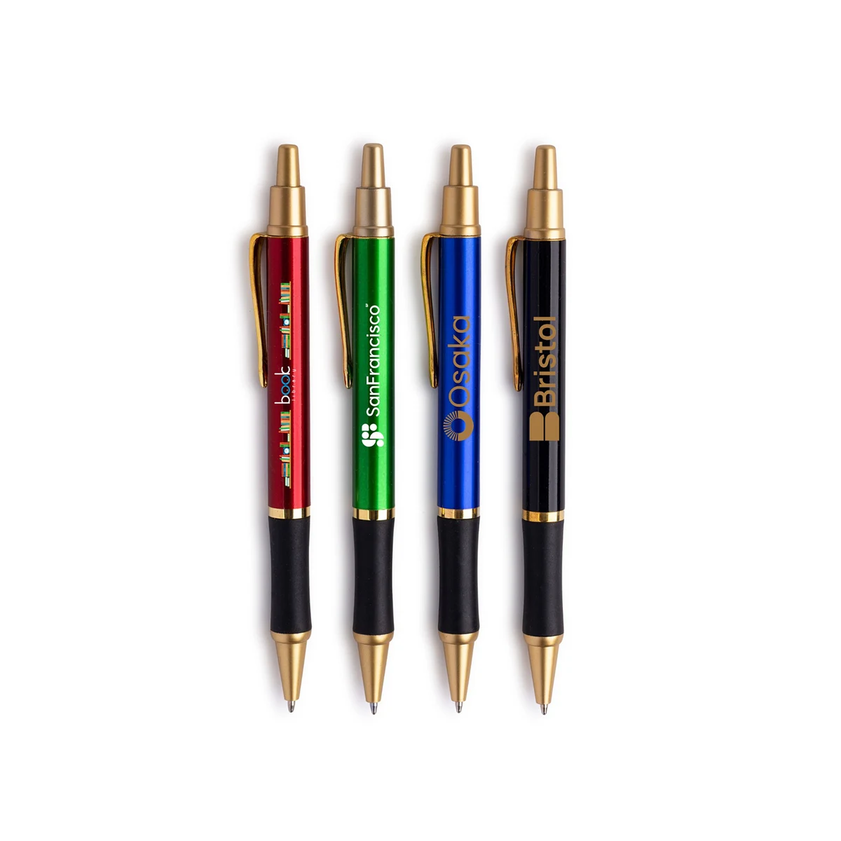 Sleeker Click Pen - Gold Accents 1