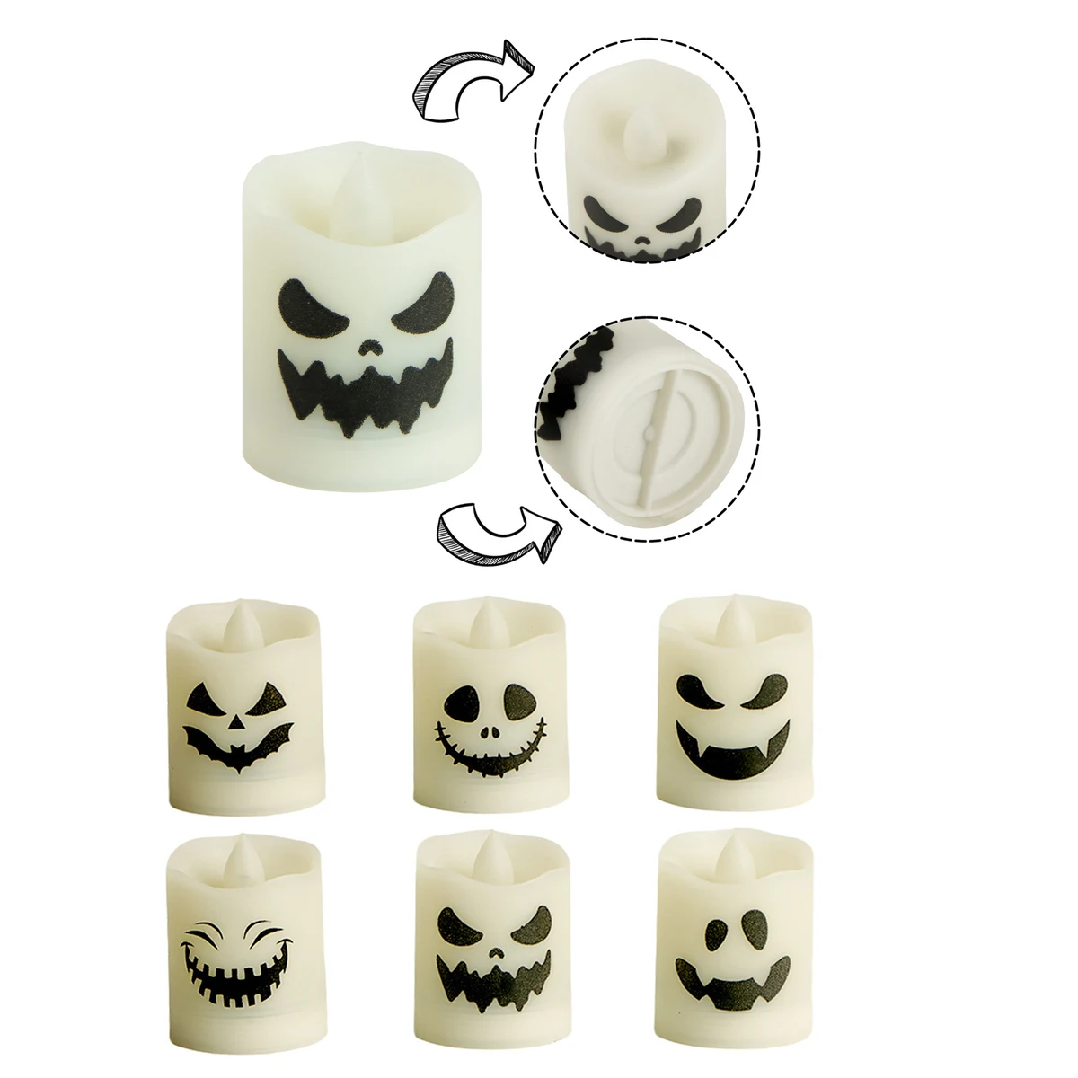 Halloween Decoration Candle Lights (12-Pack) 1