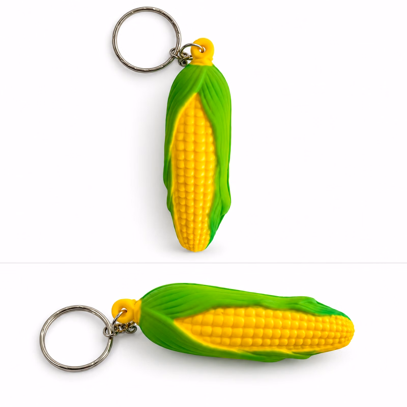 Corn Stress Ball Keychain