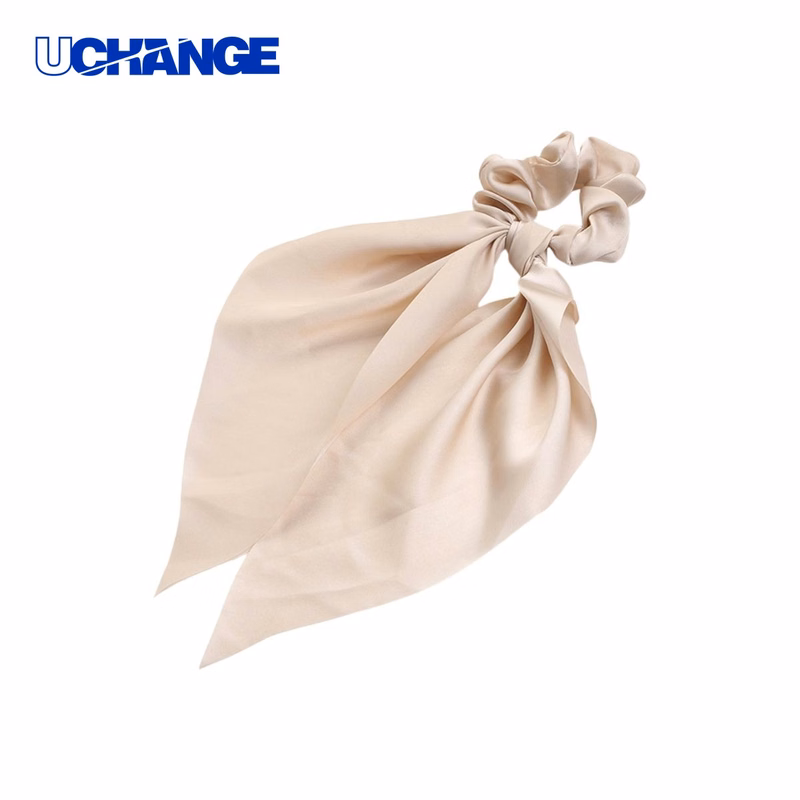 Polyester Hair Scrunchie Accessory with Logo