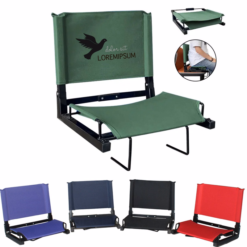 Steel Frame Stadium Seat Outdoor Cushion Camping Chair
