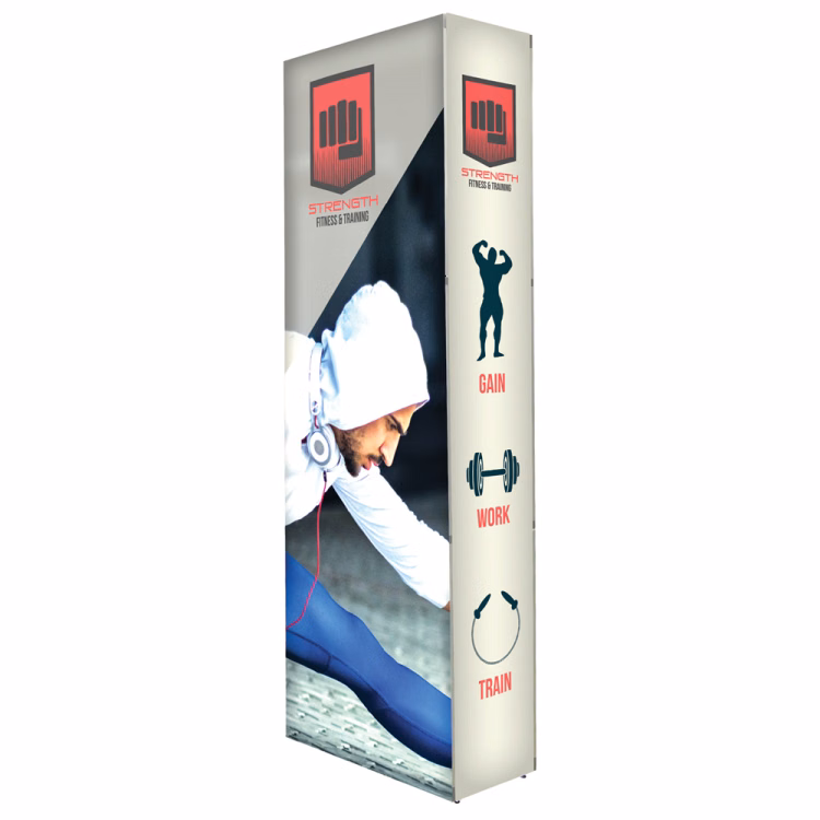 Locus Light Wall Display Backlit 2.5 ft.x7.5 ft. Double Sided