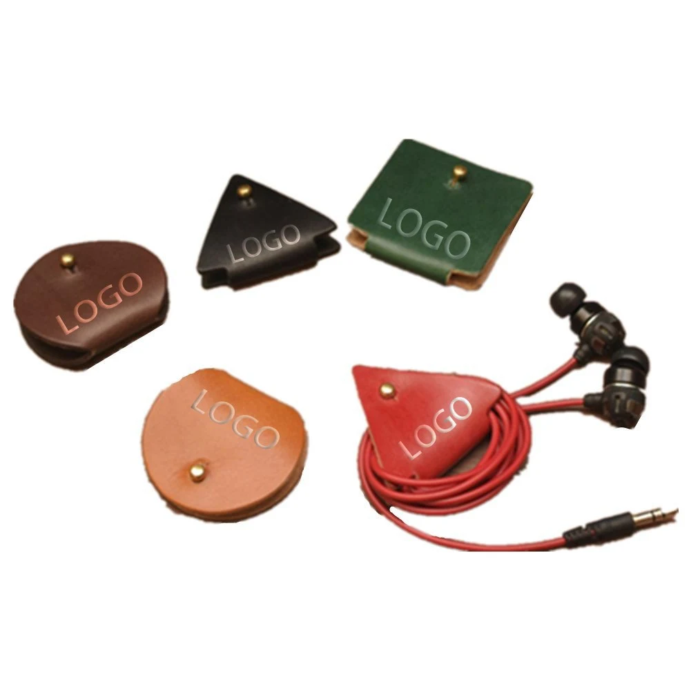 Leather Ear Bud Cable Organizer Set 1