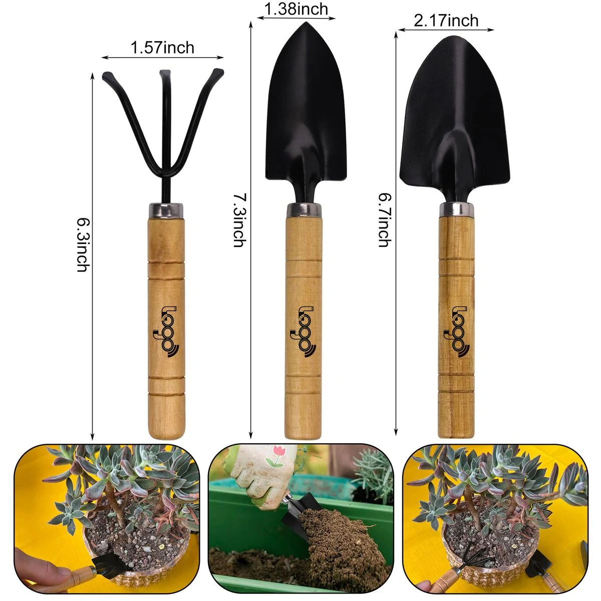 Sturdy Iron Mini Garden Tool Set For Home Plants 1