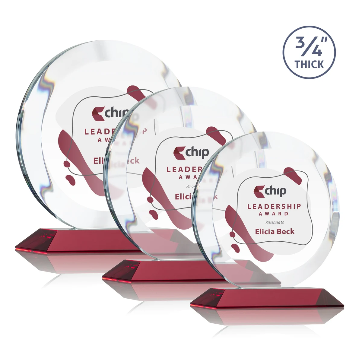 Gibralter VividPrint™ Award - Red 1
