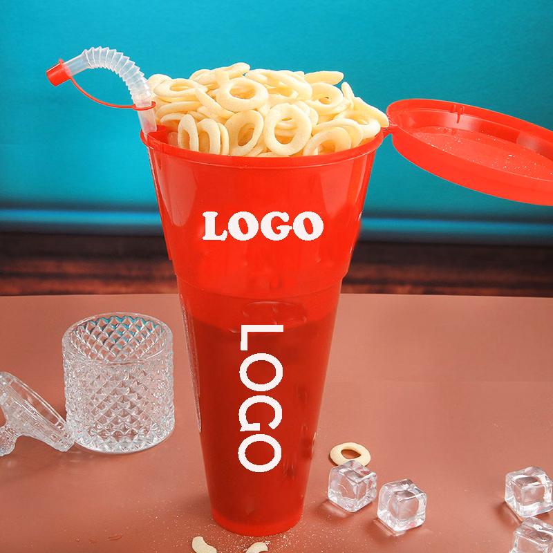 PP Double Layer Coke Cup with Popcorn Cup