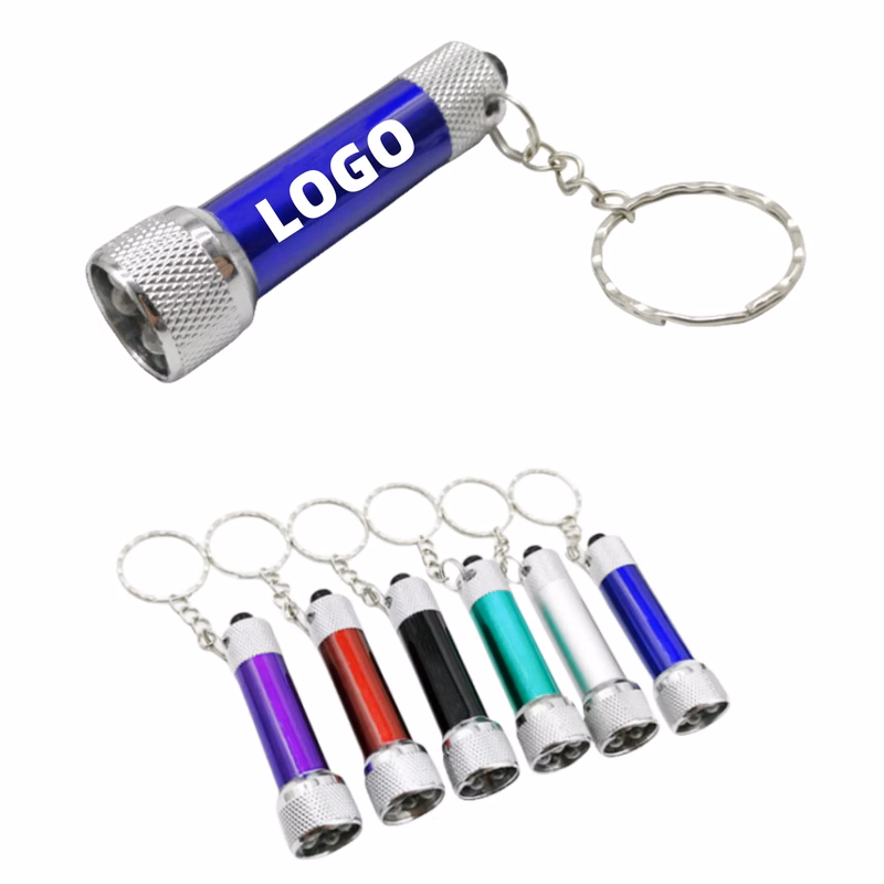 Mini 5 Led Aluminum Flashlight Keychain