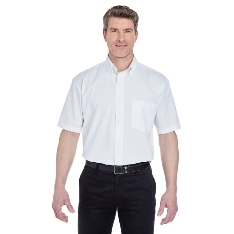 UltraClub Adult Short-Sleeve Whisper Twill 1