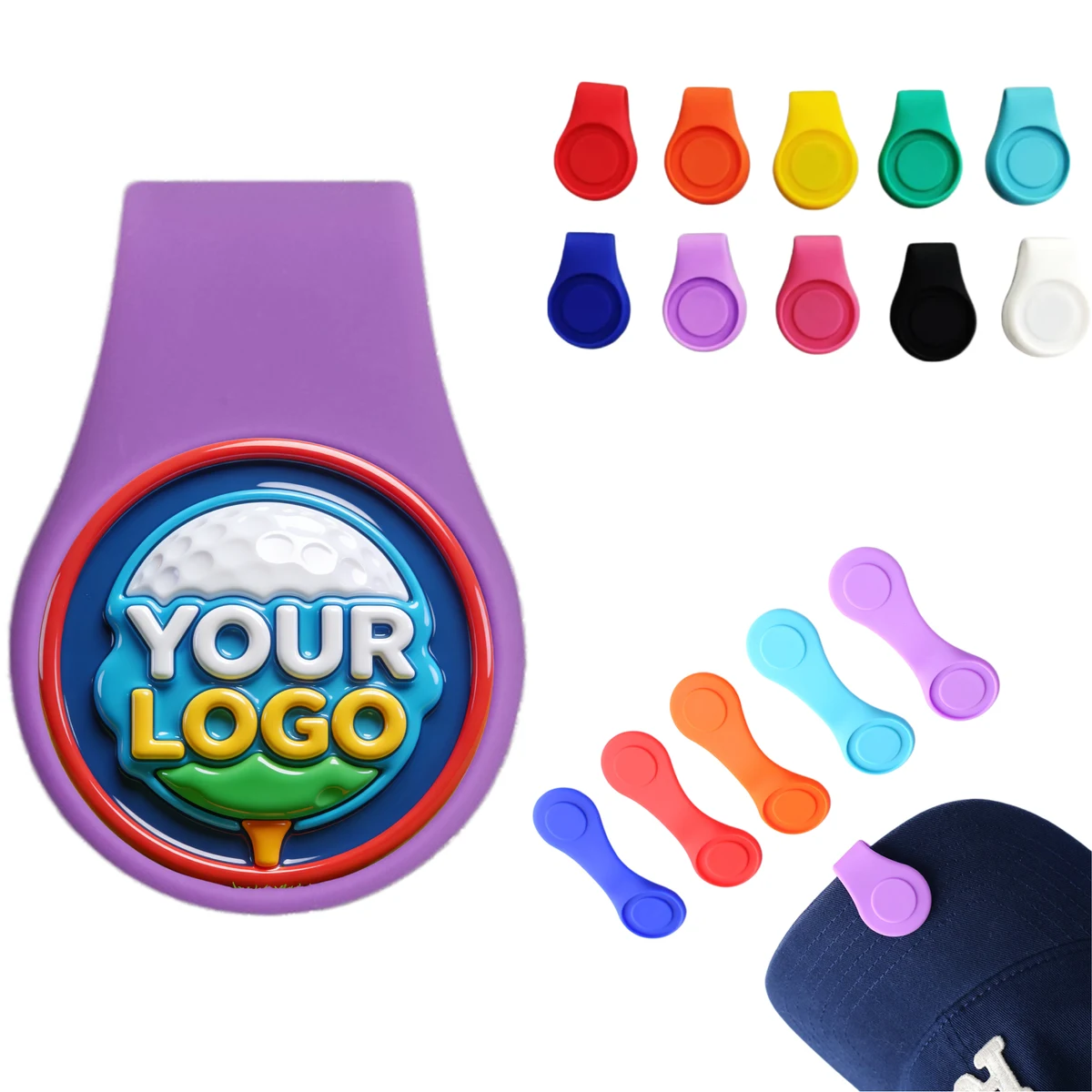 Silicone Magnetic Golf Hat Clip 1