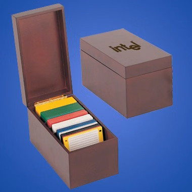 ROSEWOOD FLOPPY DISK ORGANIZER
