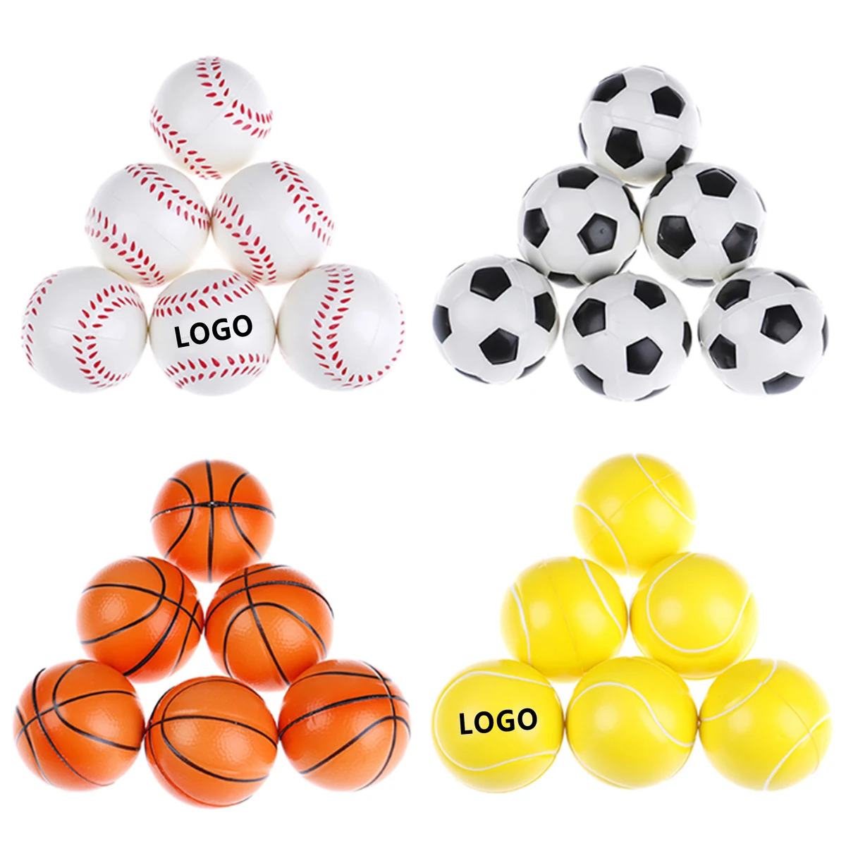 2.5" PU Stress Reliever Sport Ball 1