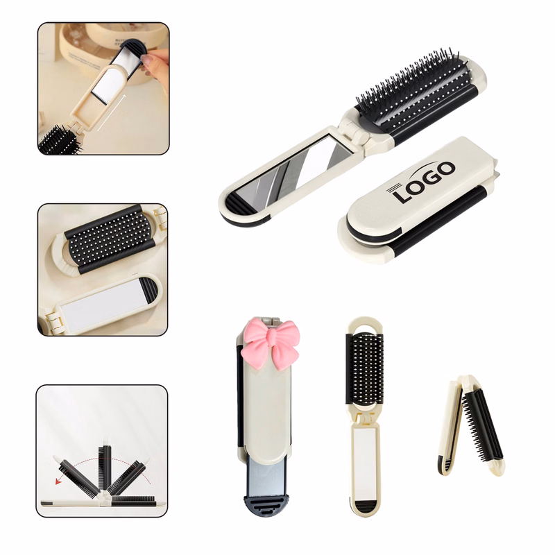 Portable Folding Cushion Hair Brush for Daily Use