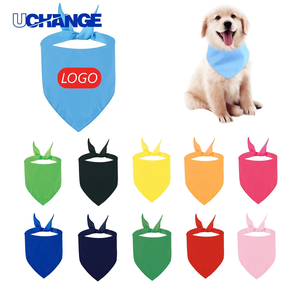 Polyester Pet Triangle Scarf Bandana 1