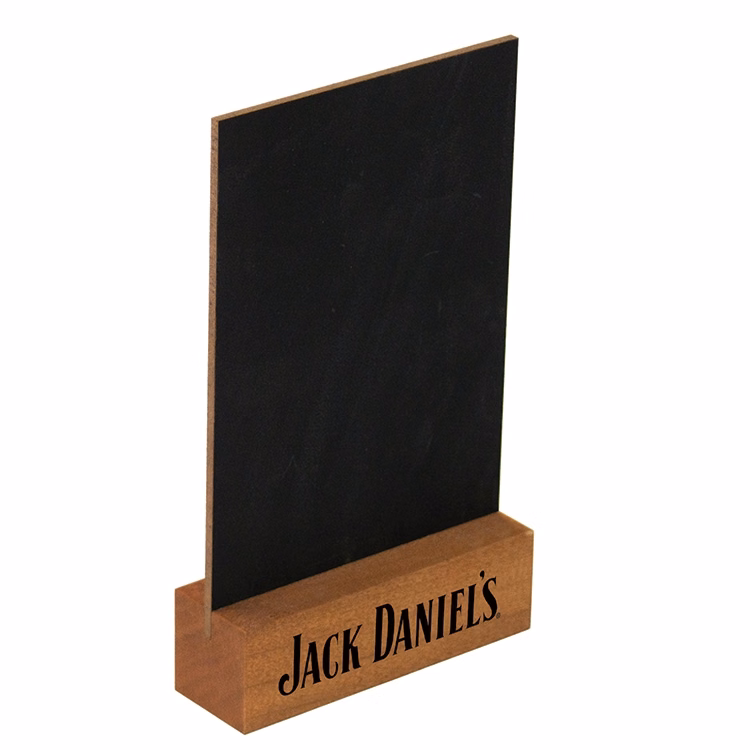 Countertop 2-Sided Chalkboard with Wood Base - 4w x 6h