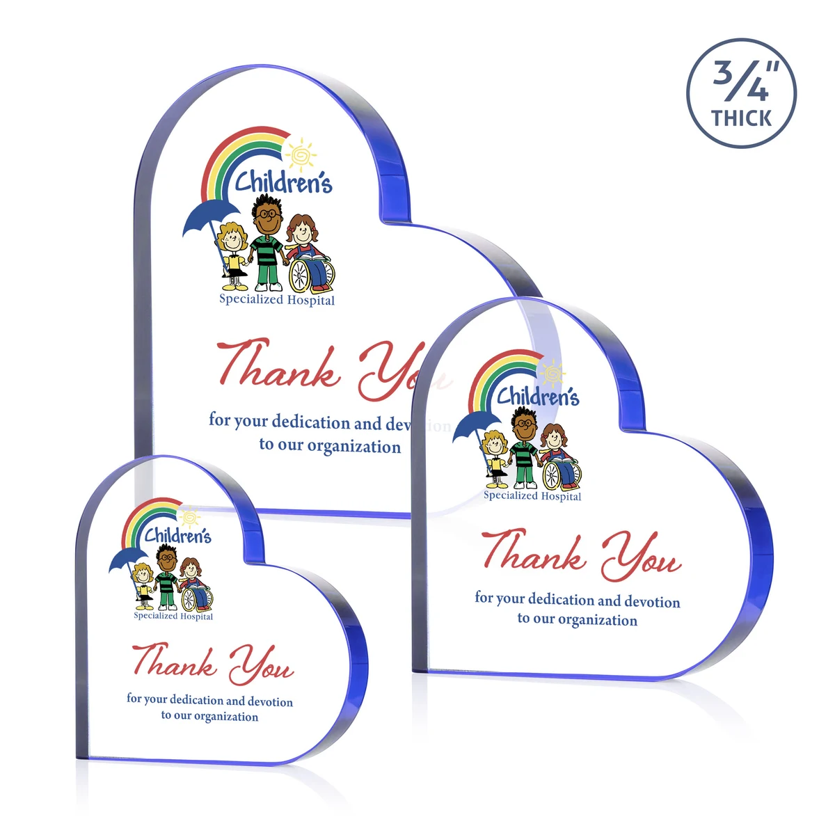 Davina Heart VividPrint™ Award - Blue 1