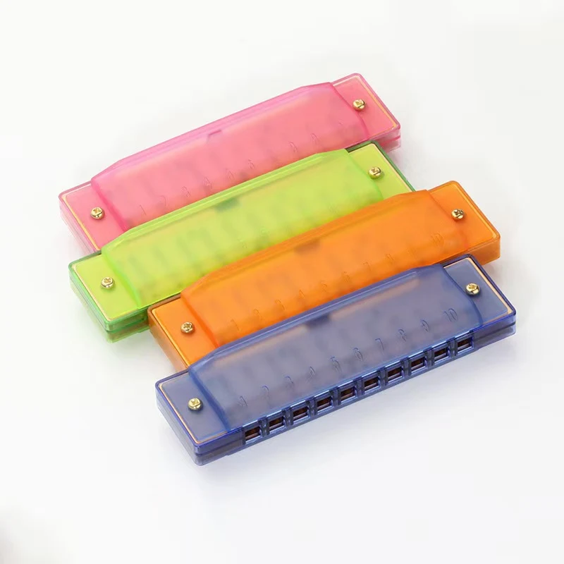 Kids Clearly Colorful Translucent Harmonica 1