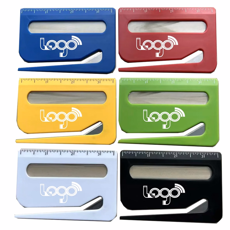 Custom Logo Letter Opener with Magnifier & Ruler
