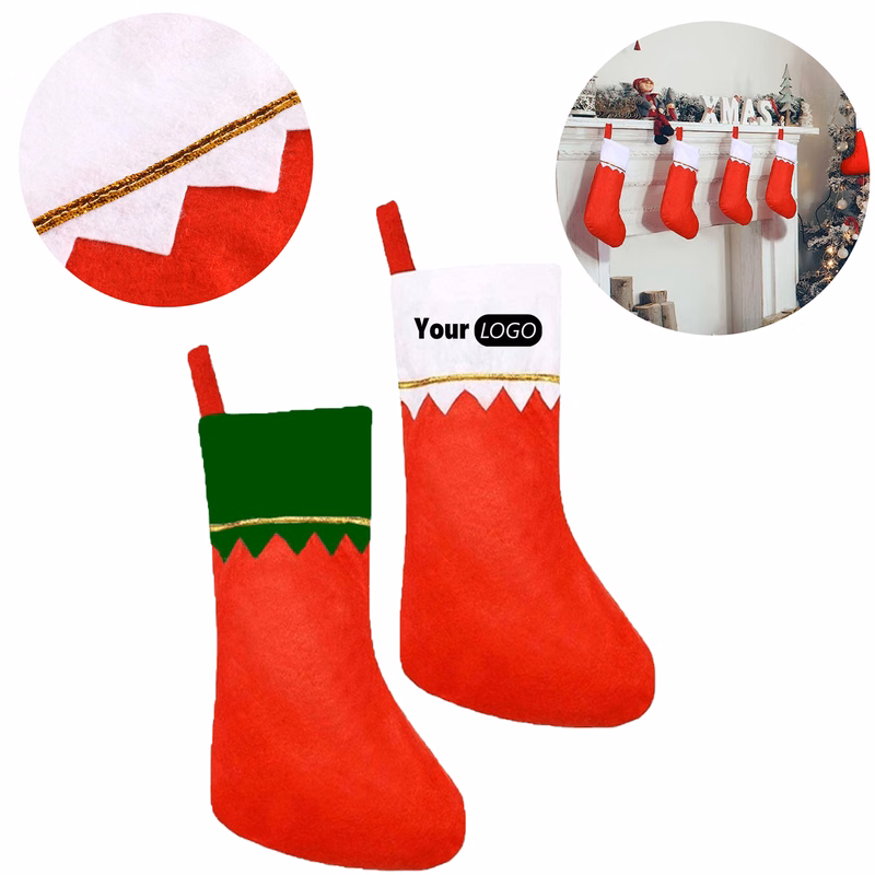 Festive Non-woven Holiday Stocking